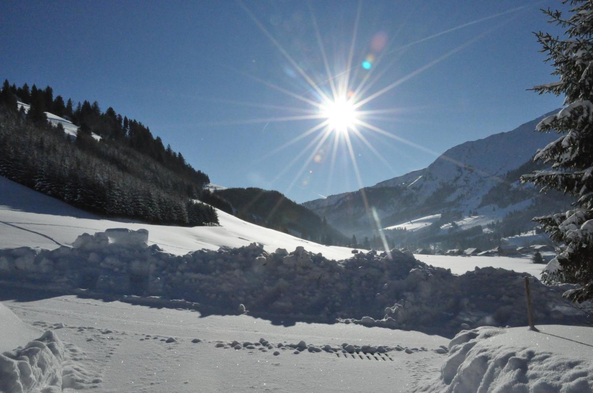 Landhaus Alpensonne Schattwald Bagian luar foto